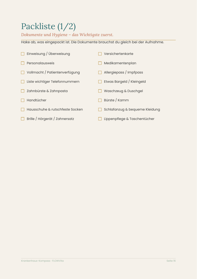 Packliste
