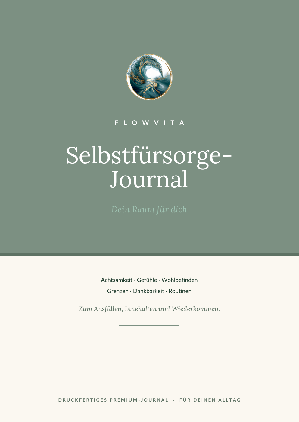 Selbstfürsorge-Journal Titelseite