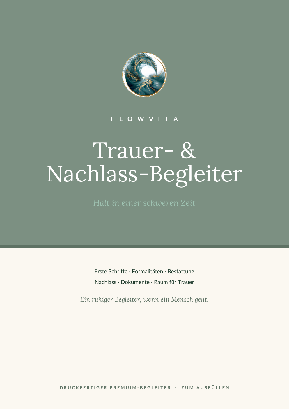 Trauer- & Nachlass-Begleiter Titelseite