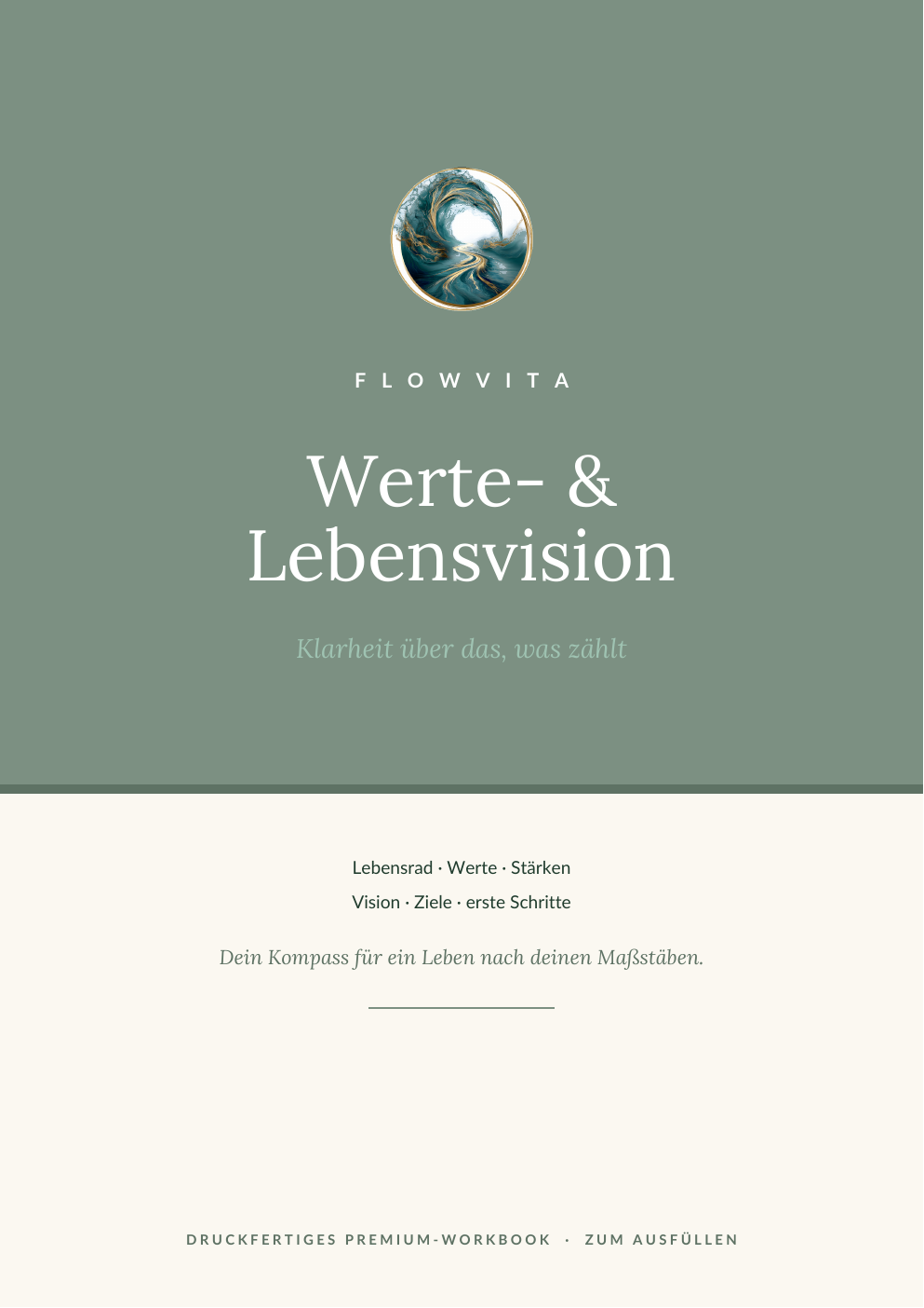 Werte- & Lebensvision-Kompass Titelseite